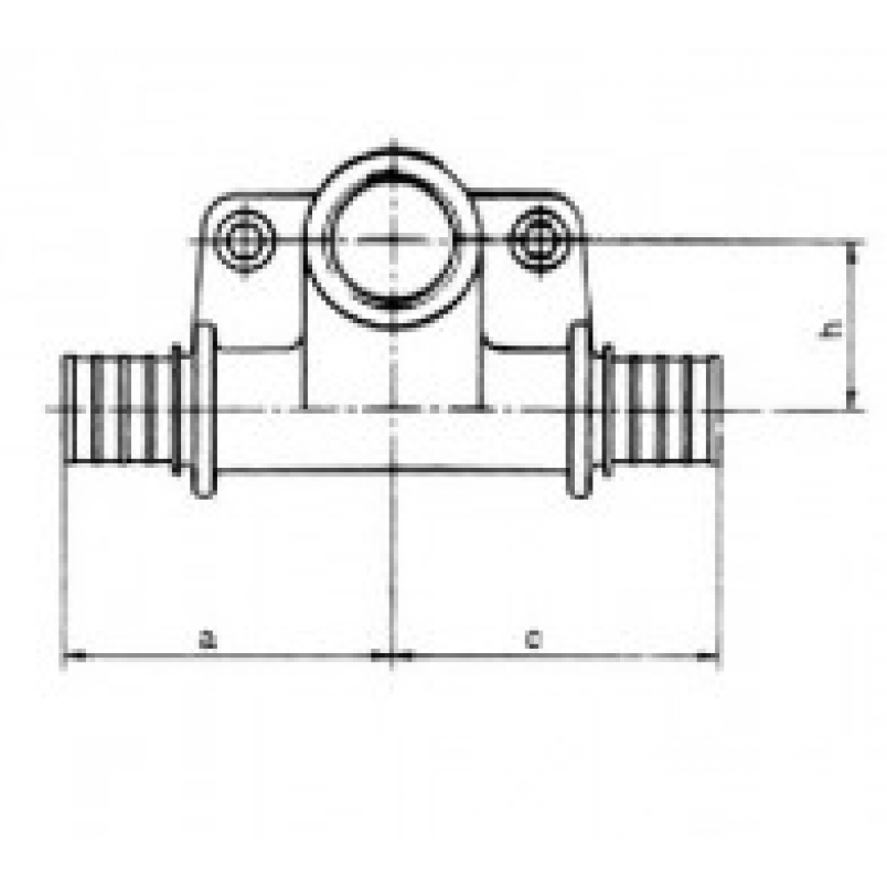 Тройник REHAU 20-Rp1/2-20 LX для труб RAUTITAN с внутренней резьбой (11681191001)